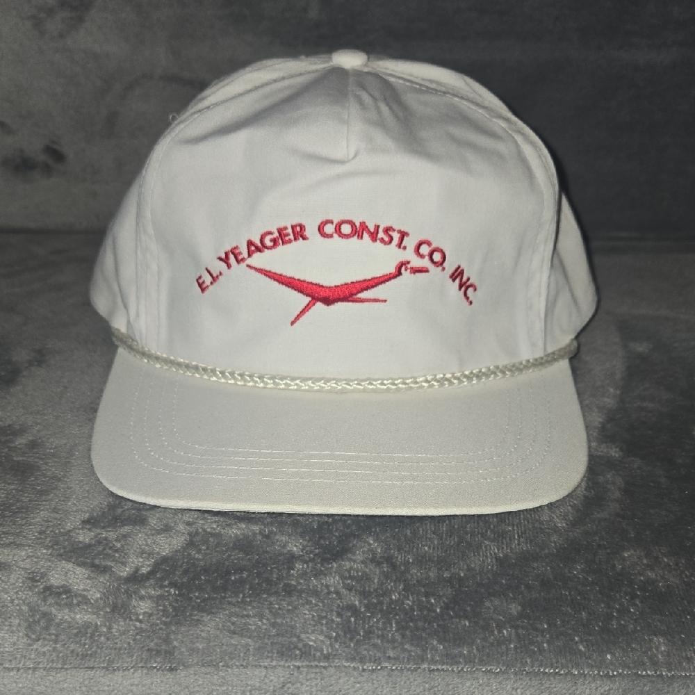 EL YEAGER CONST. CO. INC. White Men's Hat